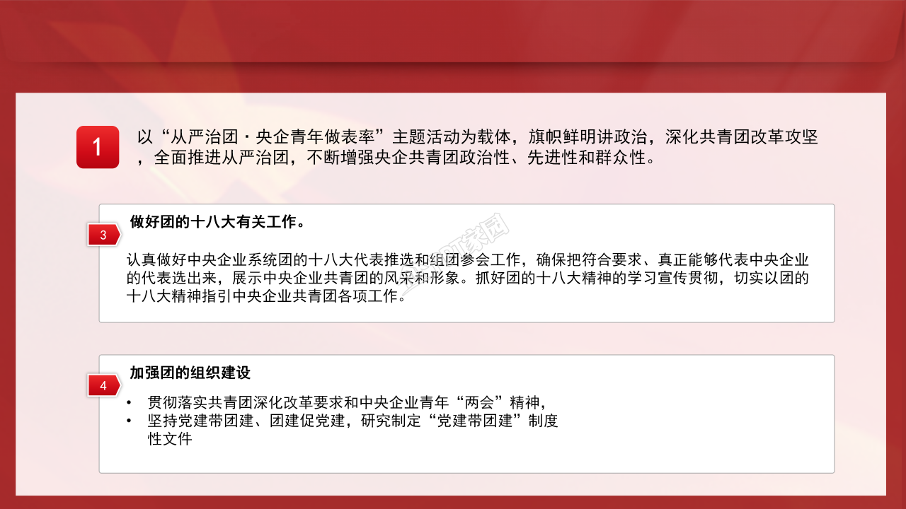 年度团委工作总结ppt模板
