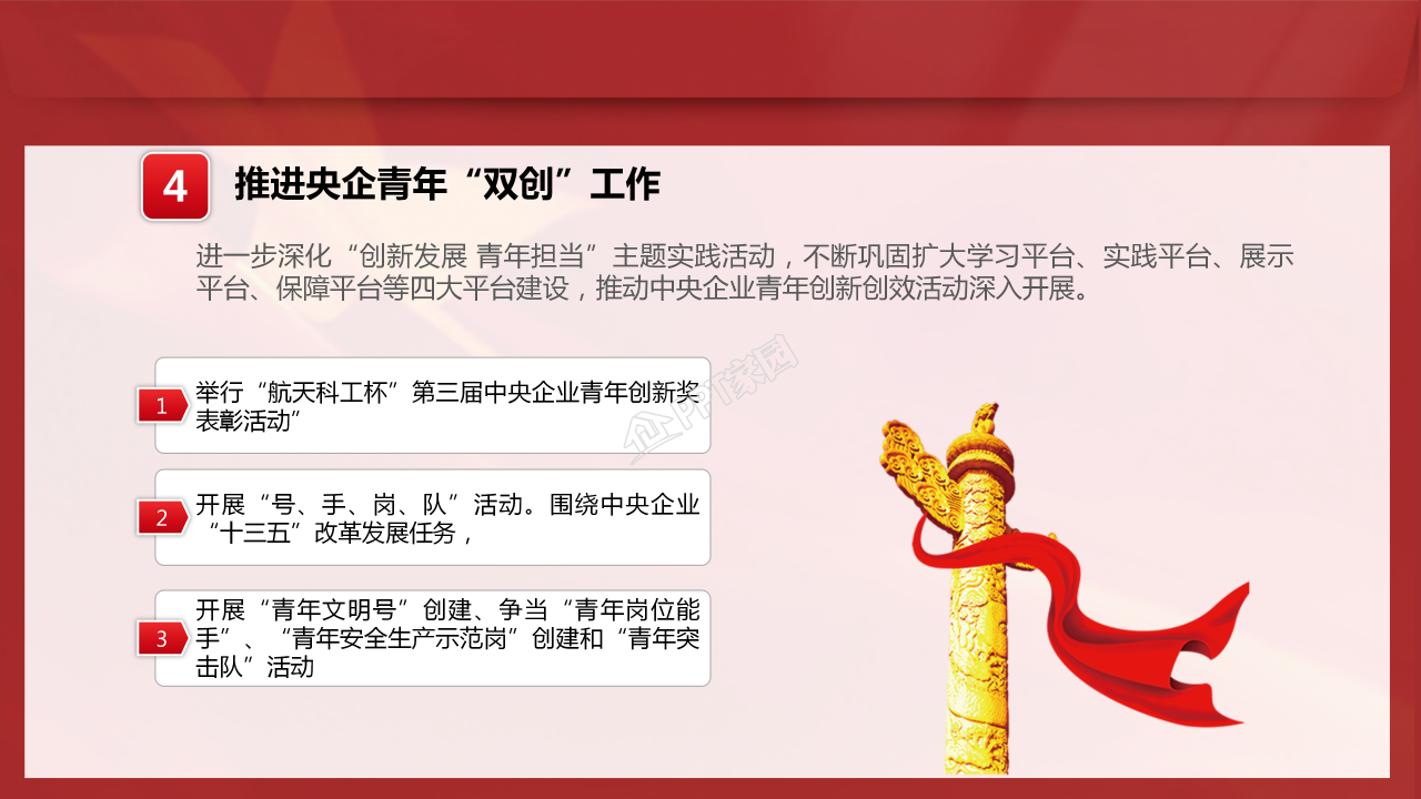 年度团委工作总结ppt模板