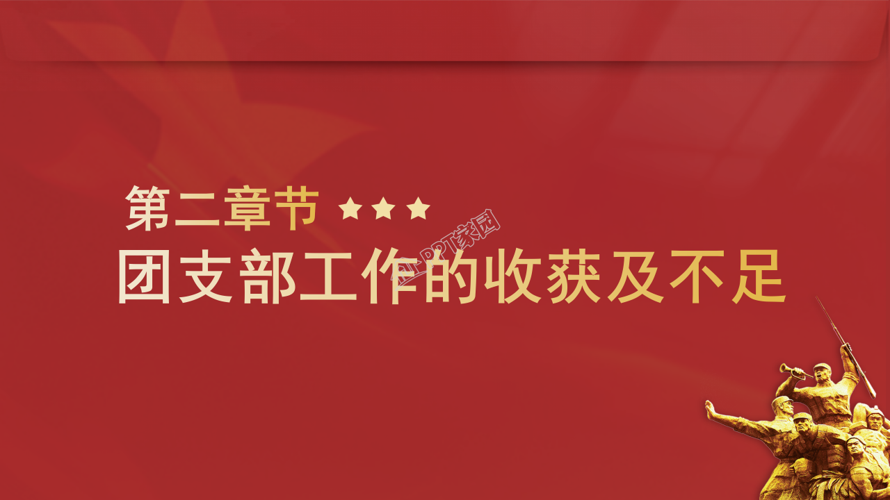 年度团委工作总结ppt模板