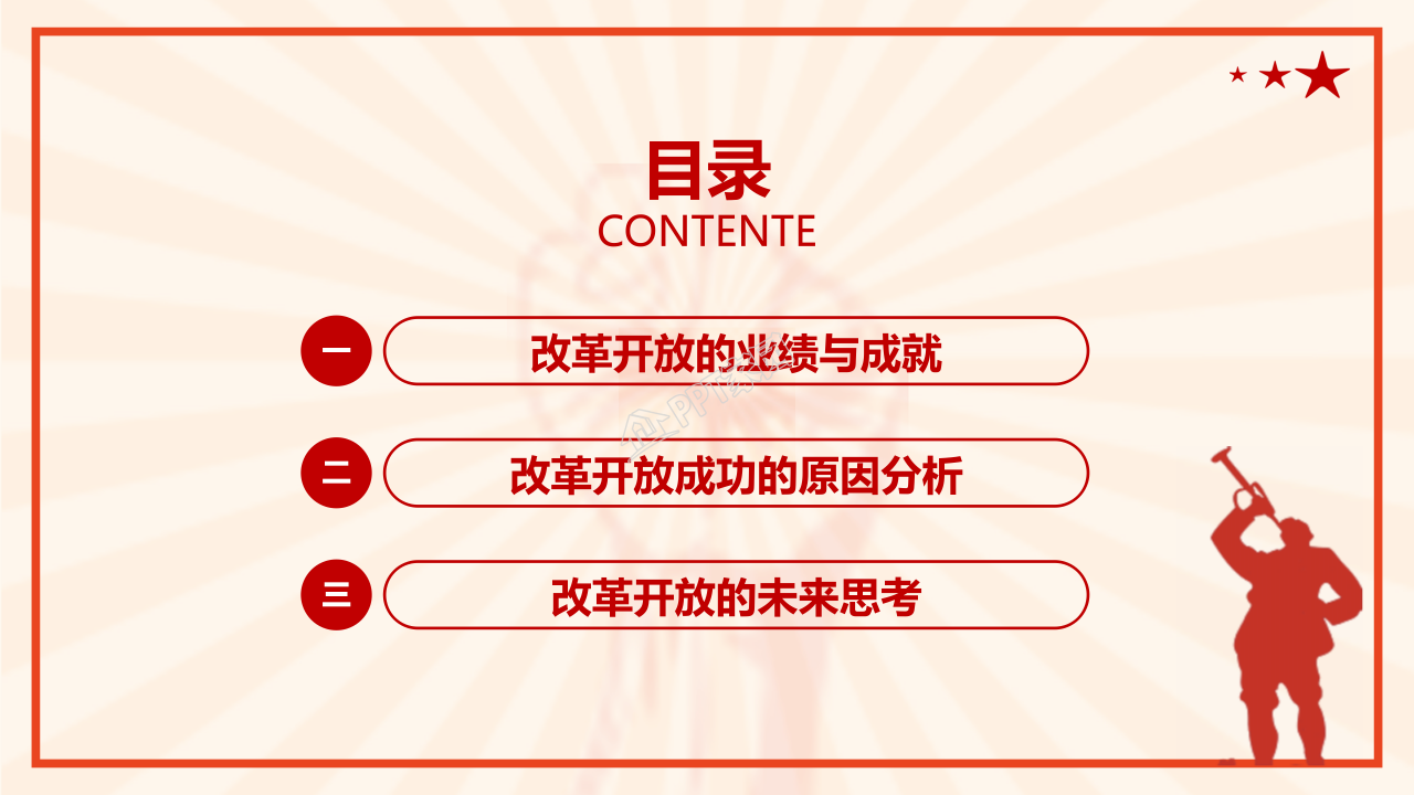 四史教育学习之改革开放史ppt模板