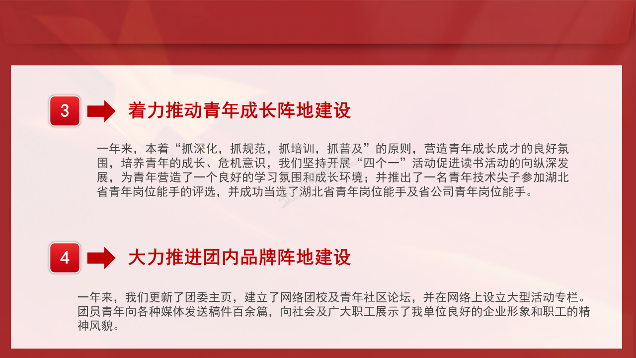 年度团委工作总结ppt模板