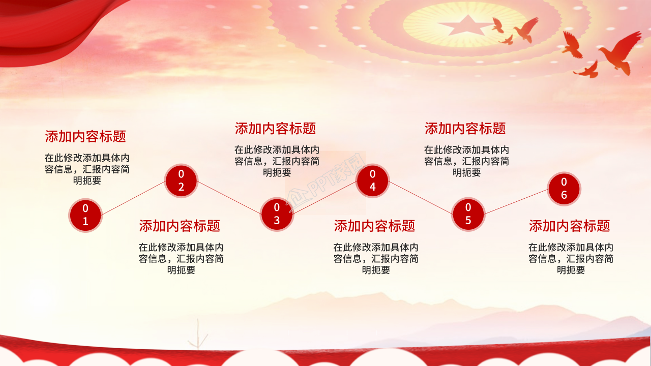 基层党委党支部两会精神学习汇报ppt模板