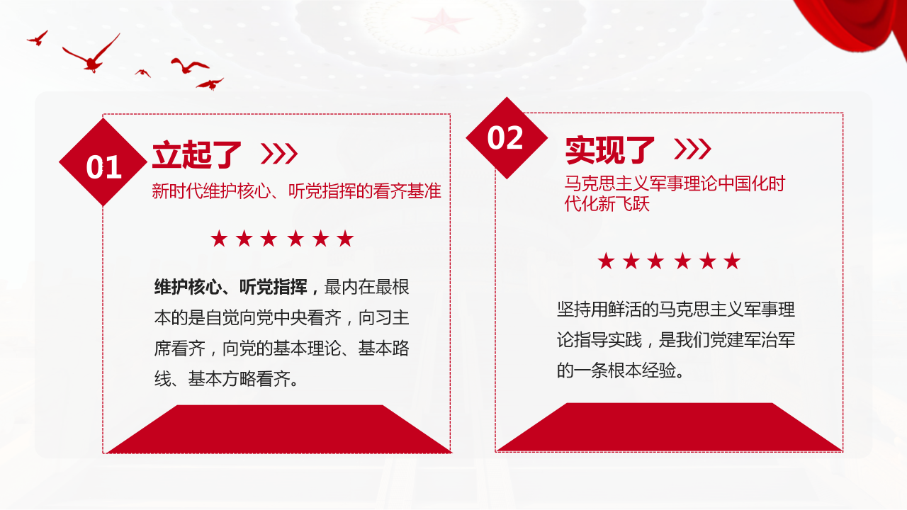传承红色基因担当强军重任党政培训ppt模板