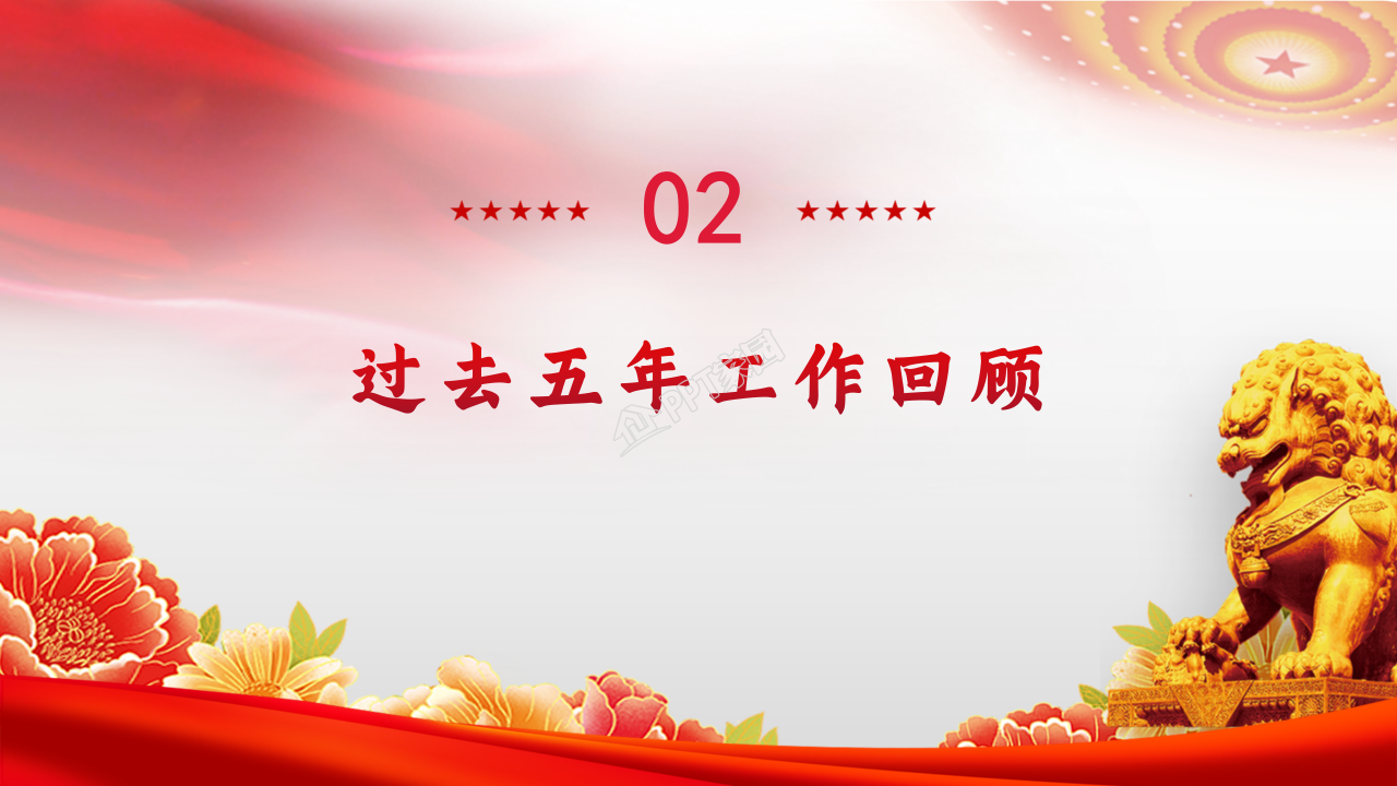 党支部全国两会政府工作报告总结学习ppt模板