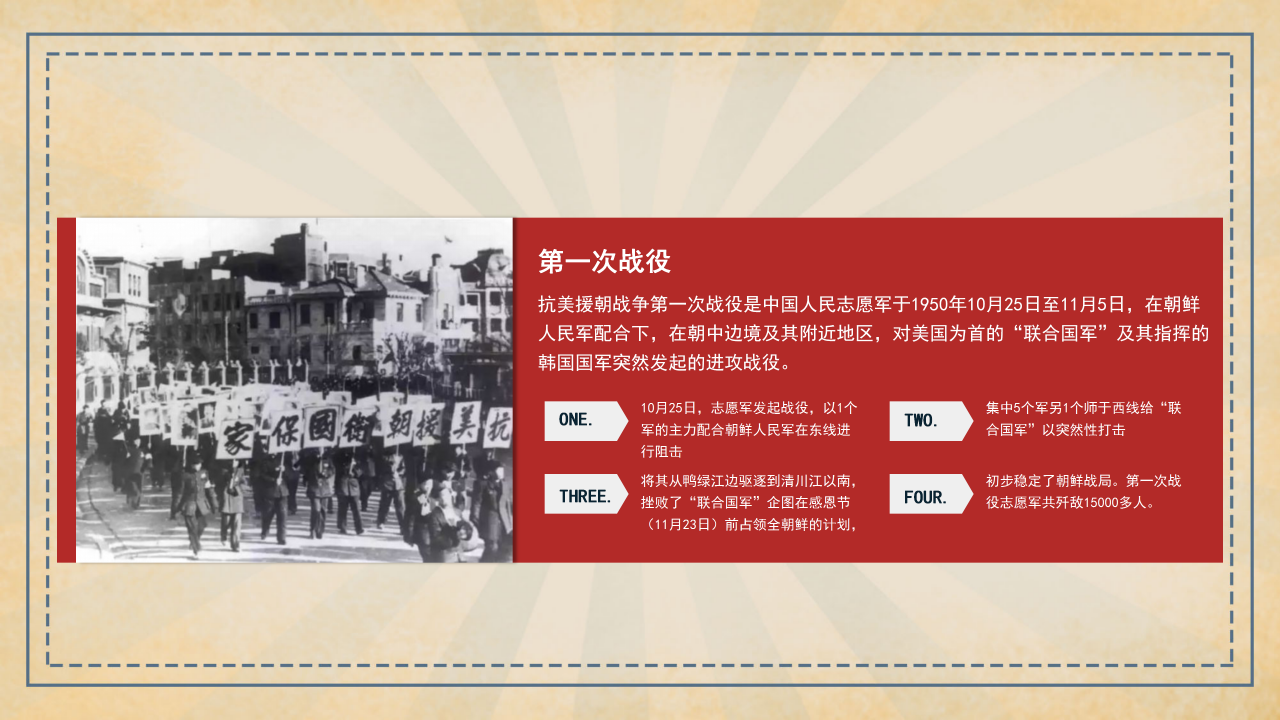 纪念抗美援朝70年ppt模板