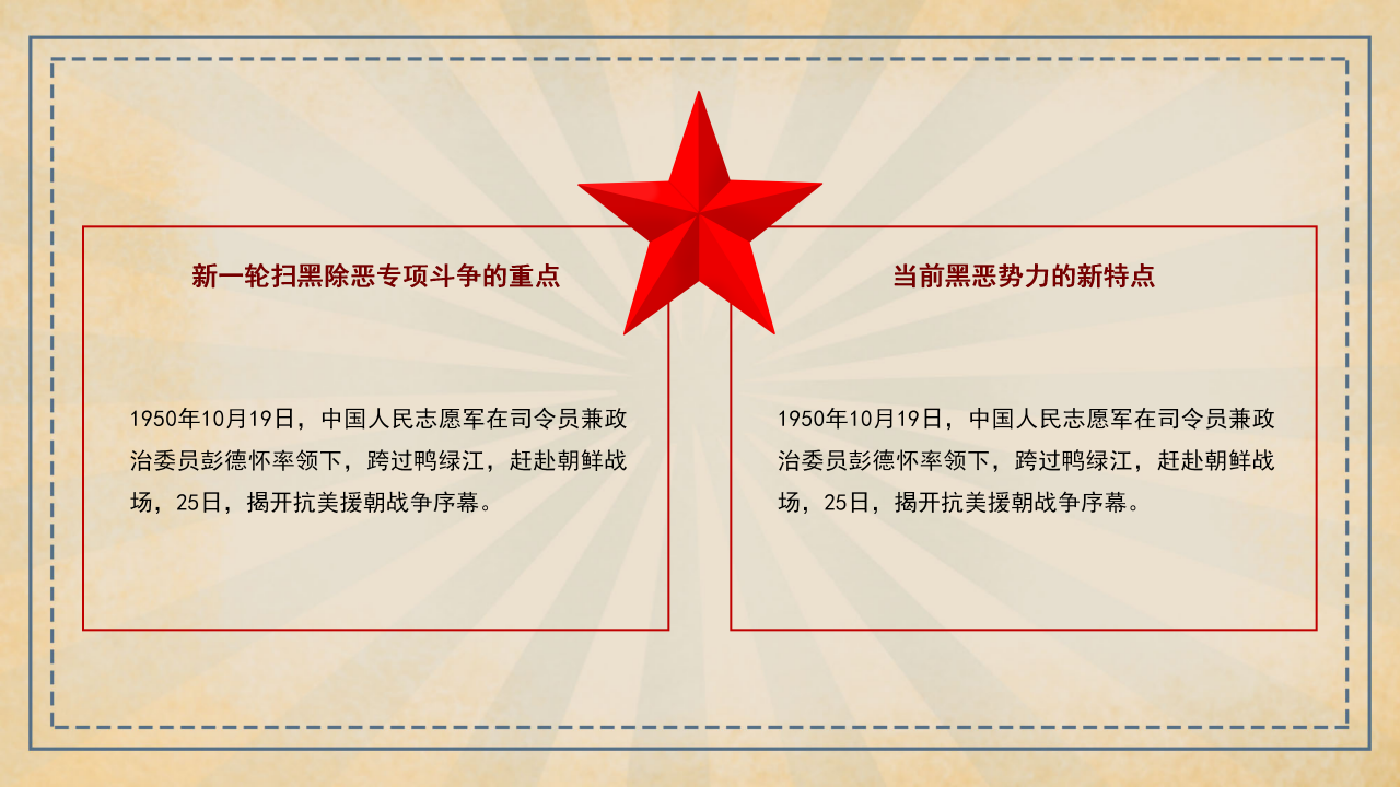 纪念抗美援朝70年ppt模板