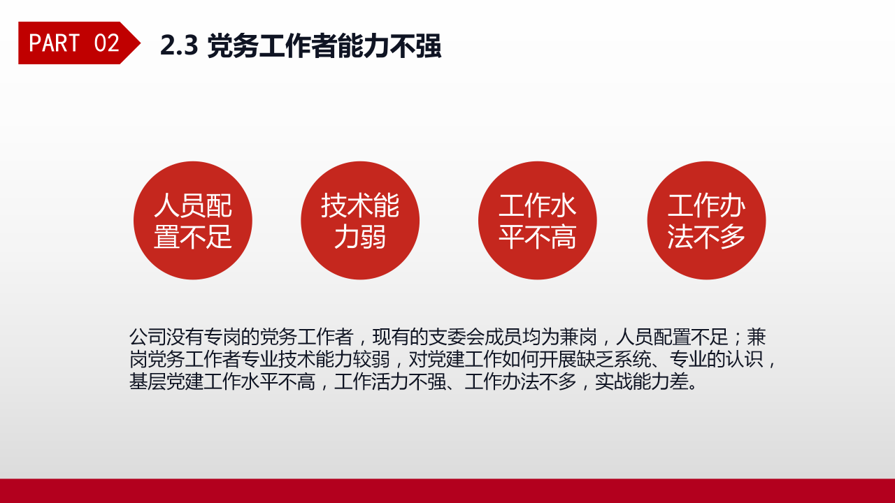 红色党建工作汇报总结PPT模板