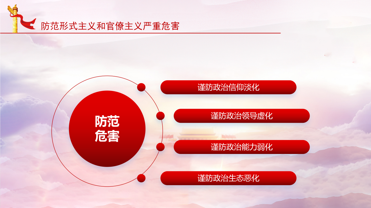 高校党课教育经典ppt模板