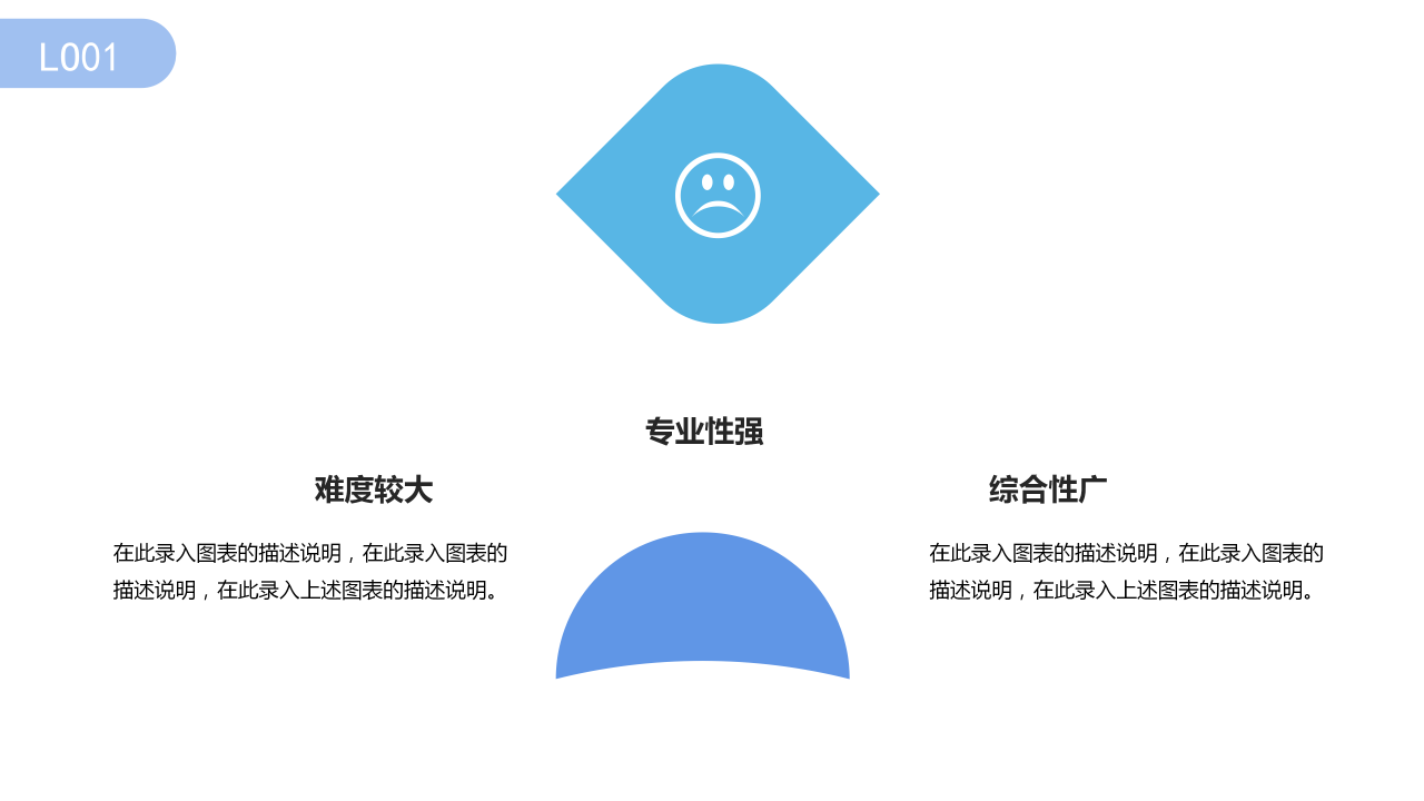 淡蓝色简约扁平化个人简历岗位竞聘ppt模板