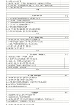 企业员工管理综合能力考核表word模板