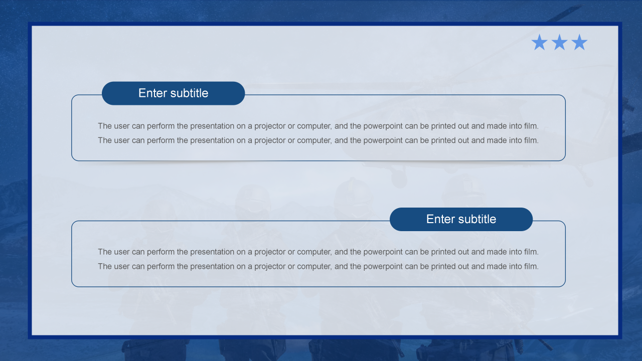 八一建军节军事主题ppt模板