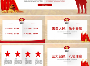 国防军事教育蓝色ppt模板下载推荐