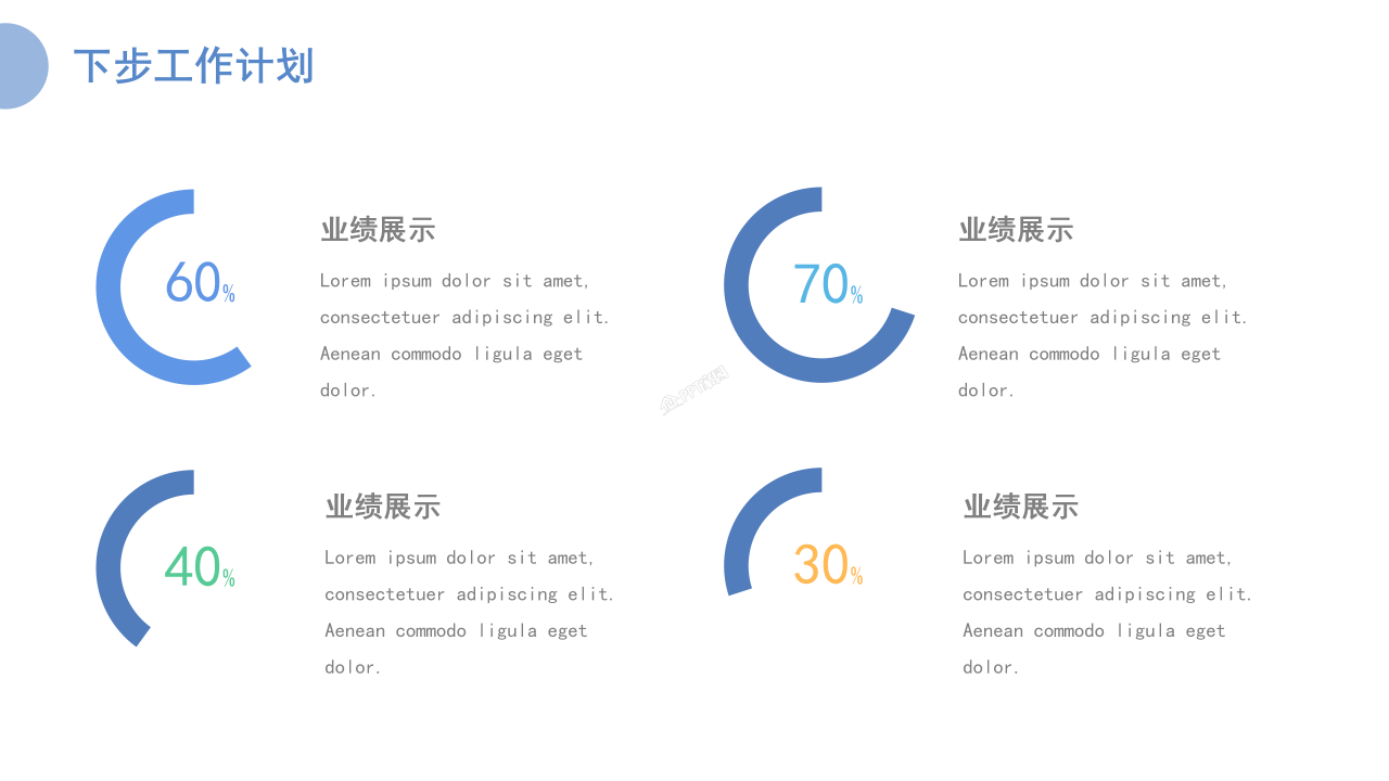 蓝色简约疫情防控工作汇报通用工作计划ppt模板