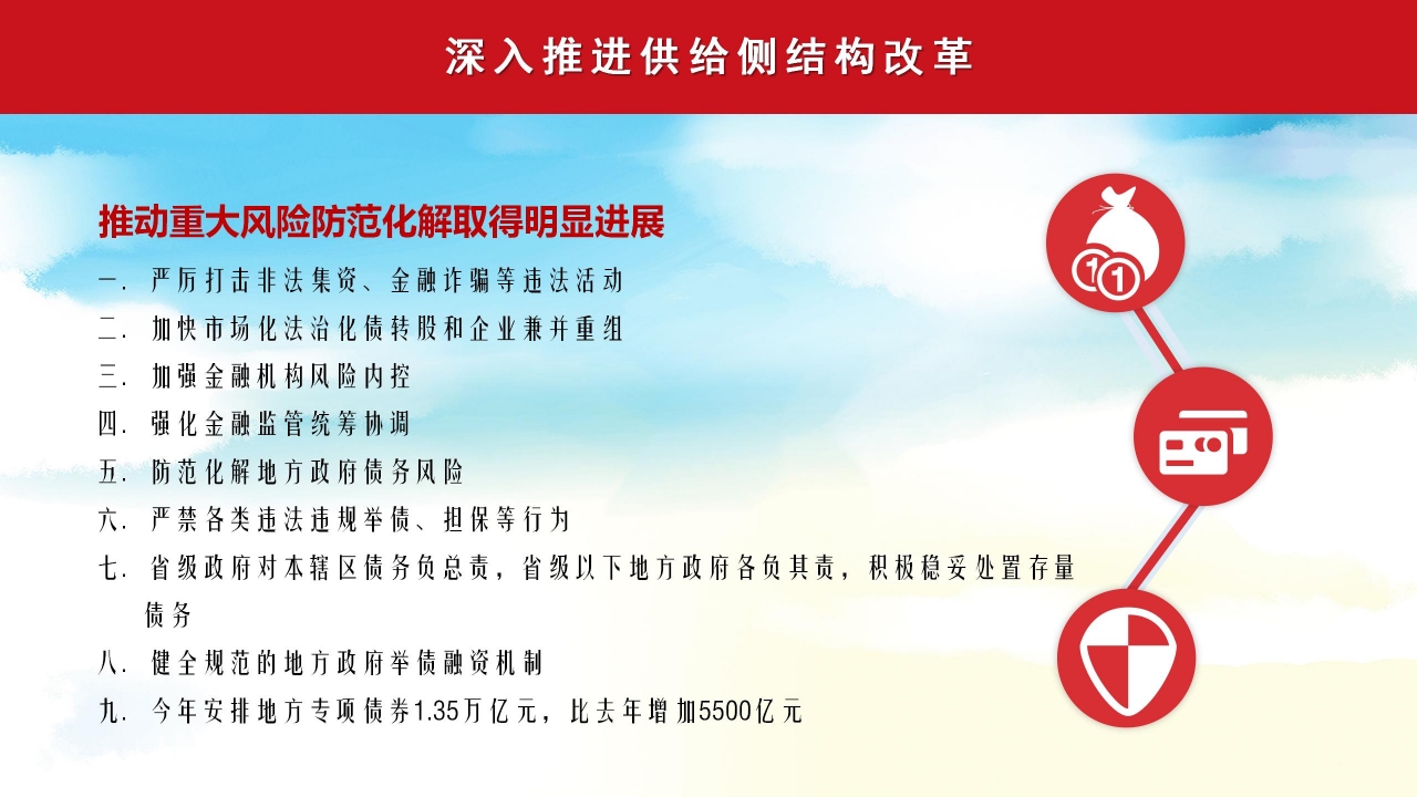 国防部聚焦全国两会内容会解读ppt模板