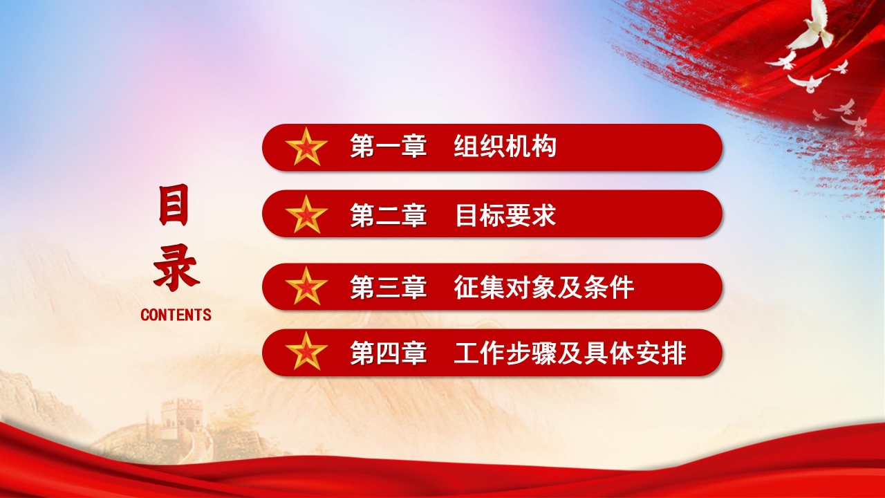 大学生征兵ppt模板