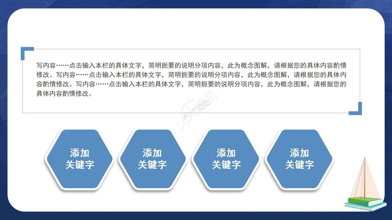 蓝色简约世界读书日读书报告ppt模板