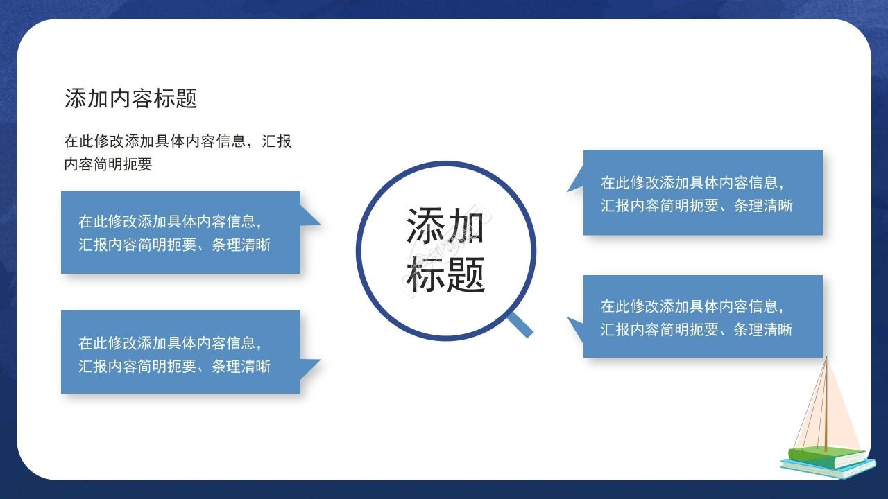 蓝色简约世界读书日读书报告ppt模板