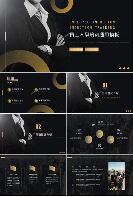 新员工入职培训PPT模板