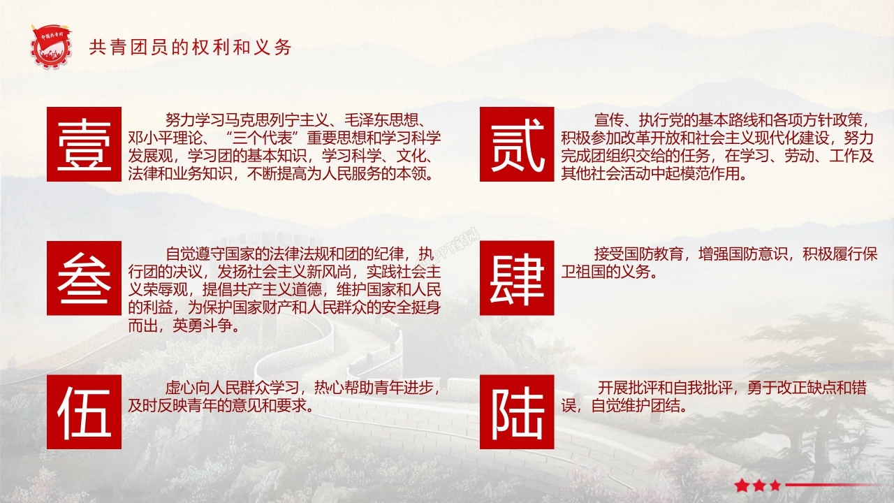 红色经典百年团史党建工作汇报主题团课ppt模板