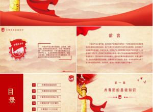 中国共青团团史ppt模板下载推荐