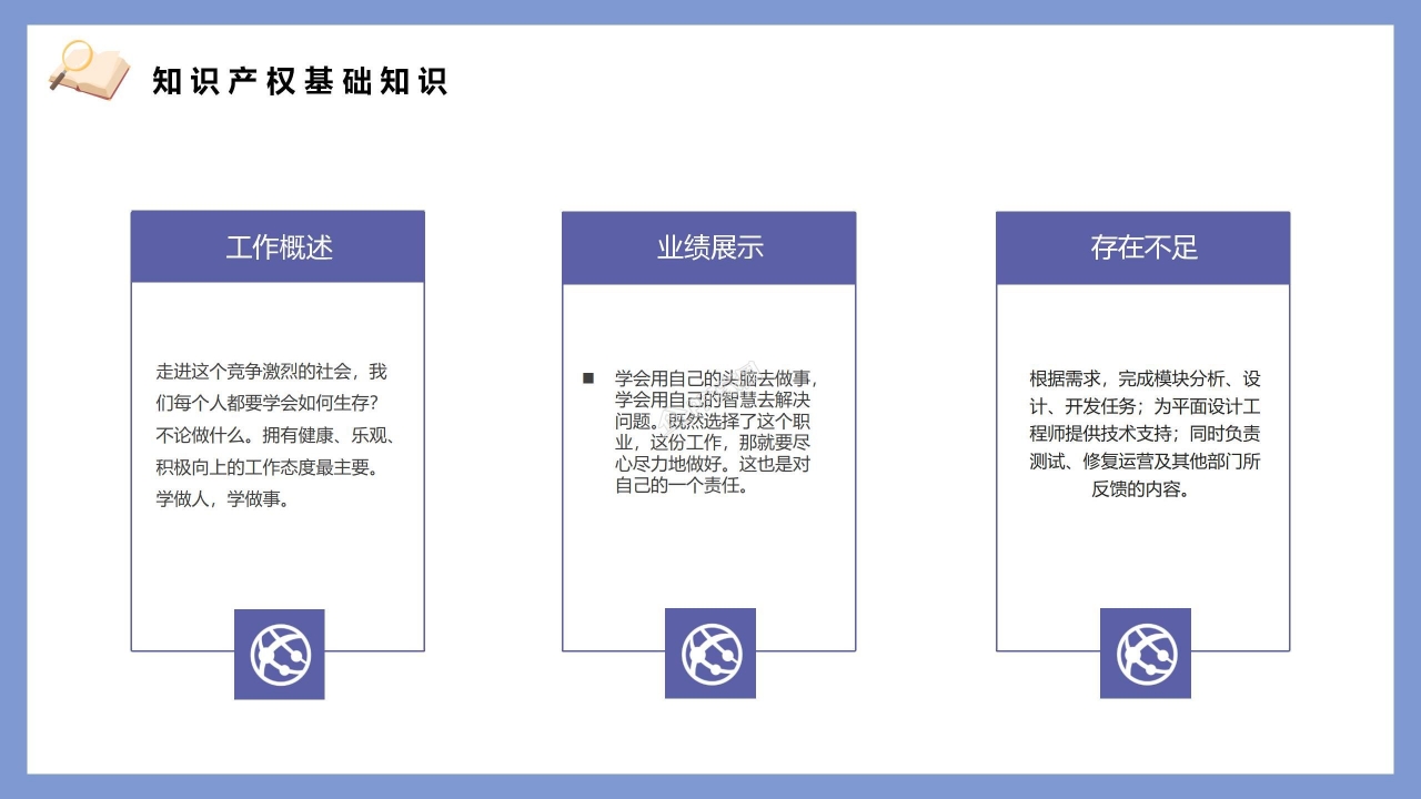 知识产权日宣传教育主题班会ppt模板