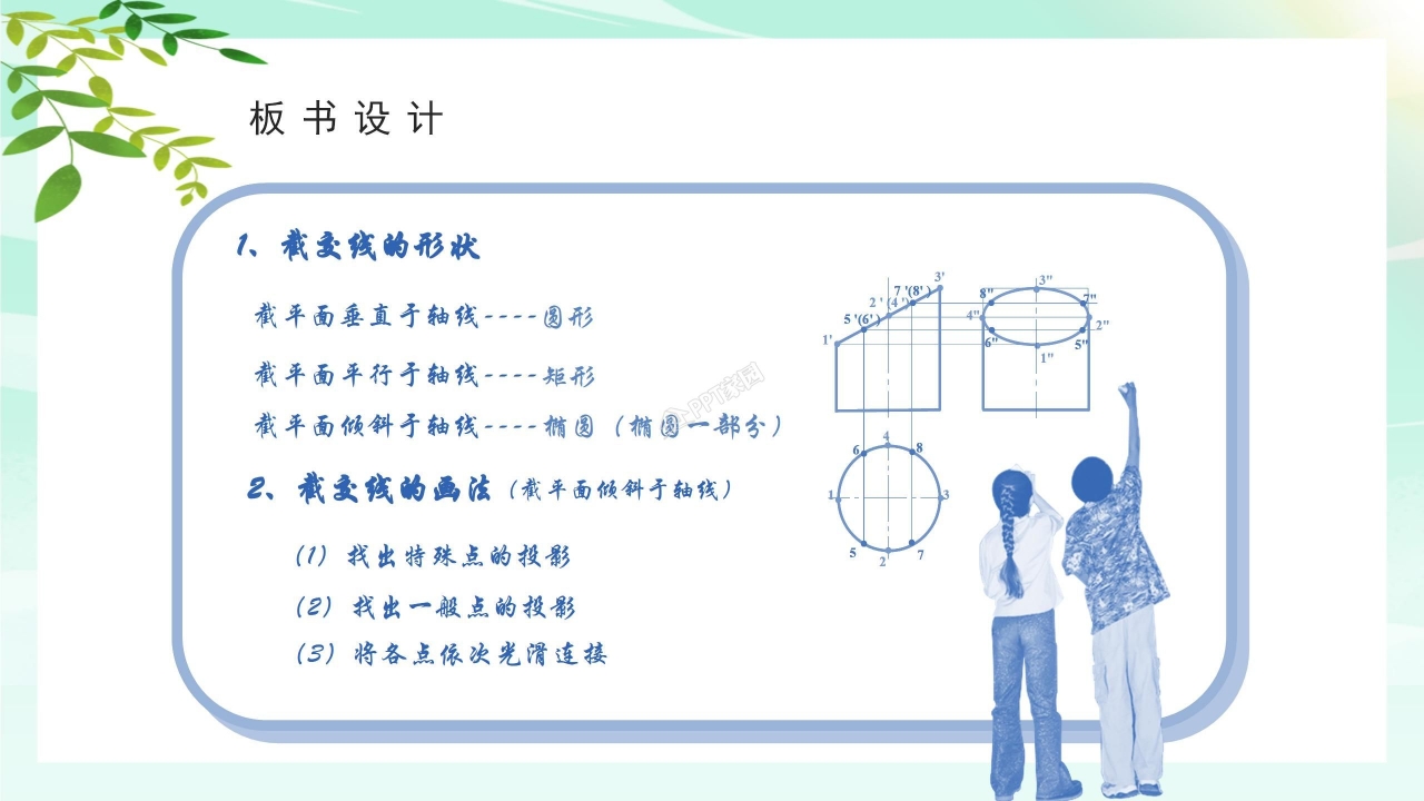 绿色小清新教师说课公开课通用ppt模板