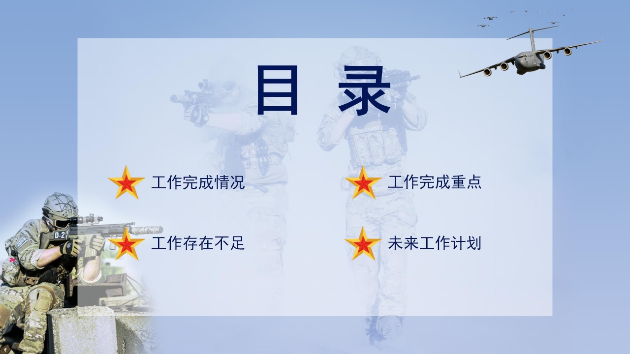 军事训练演习国防安全PPT模板