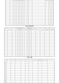 人事登记表word模板