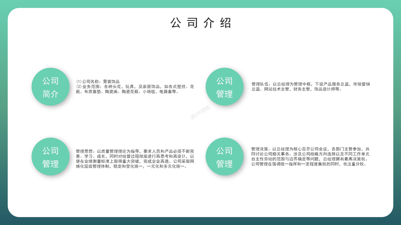 创新创业大赛优秀创业计划书公司介绍ppt