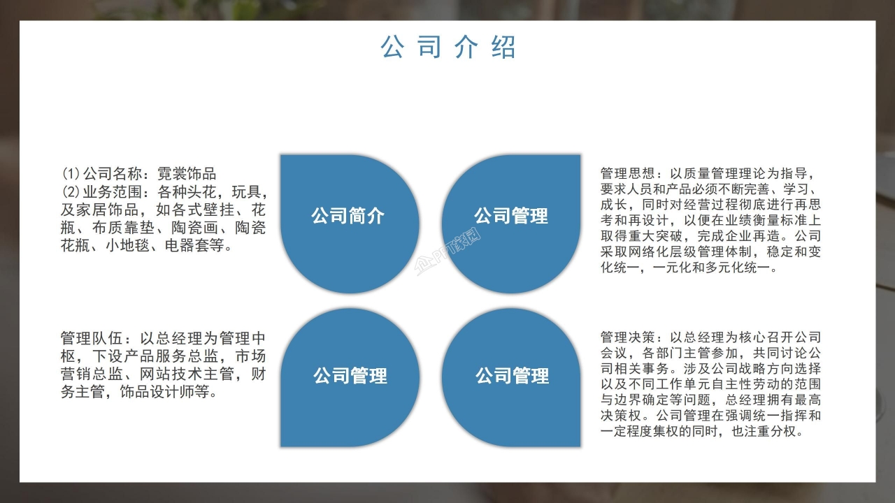 大学生创新创业计划书公司介绍ppt模板