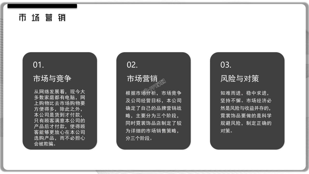 白色简洁扁平化创业计划书融资计划书ppt模板