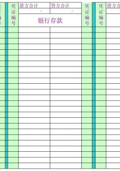 月度财务报表excel模板