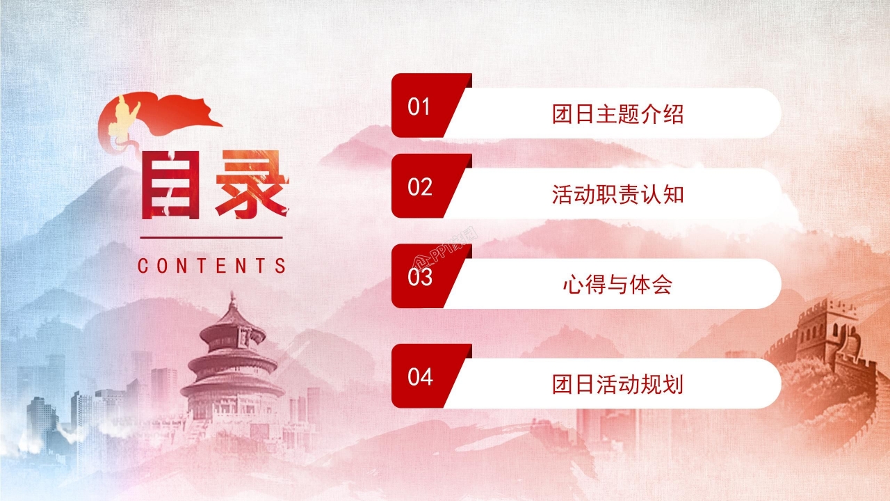 社团团日活动ppt模板