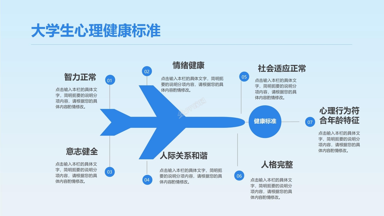 心理健康教育汇报ppt模板