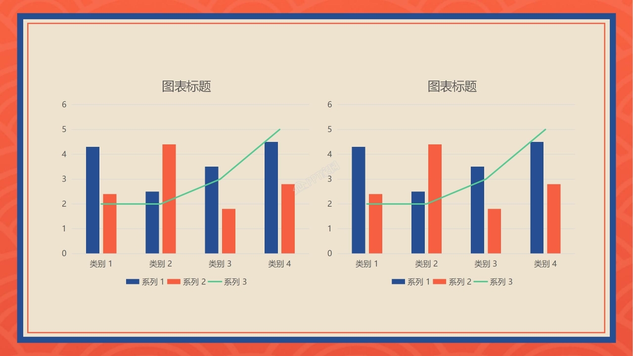 国潮风财务季度工作总结工作汇报财务评估ppt模板