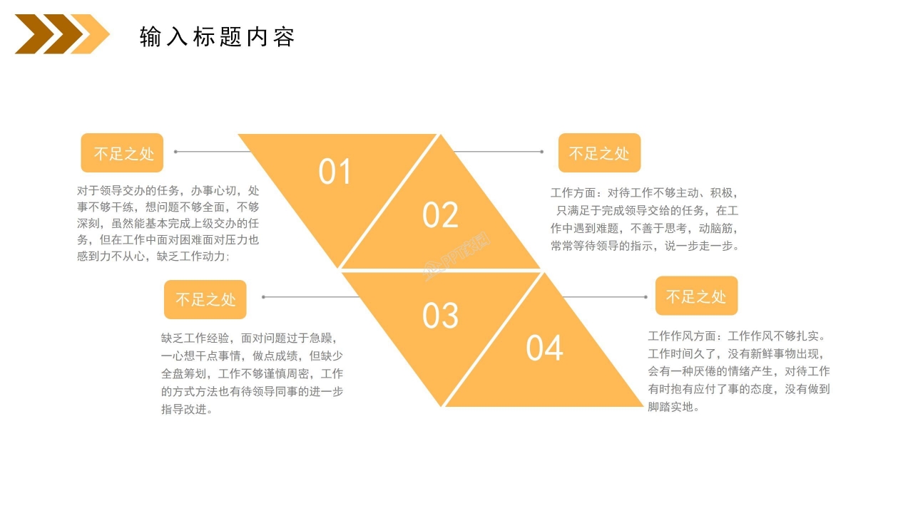 晋升主管述职报告ppt模板