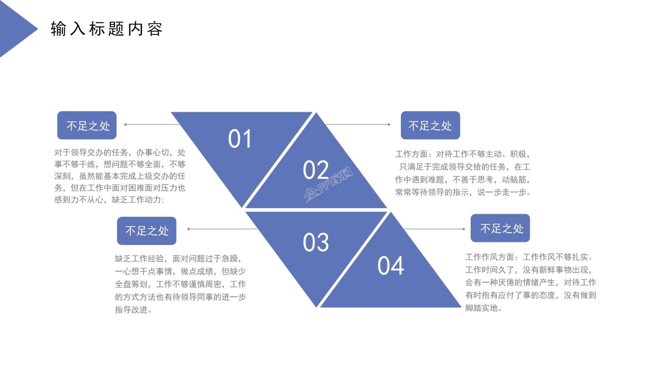 个人述职报告PPT模板下载