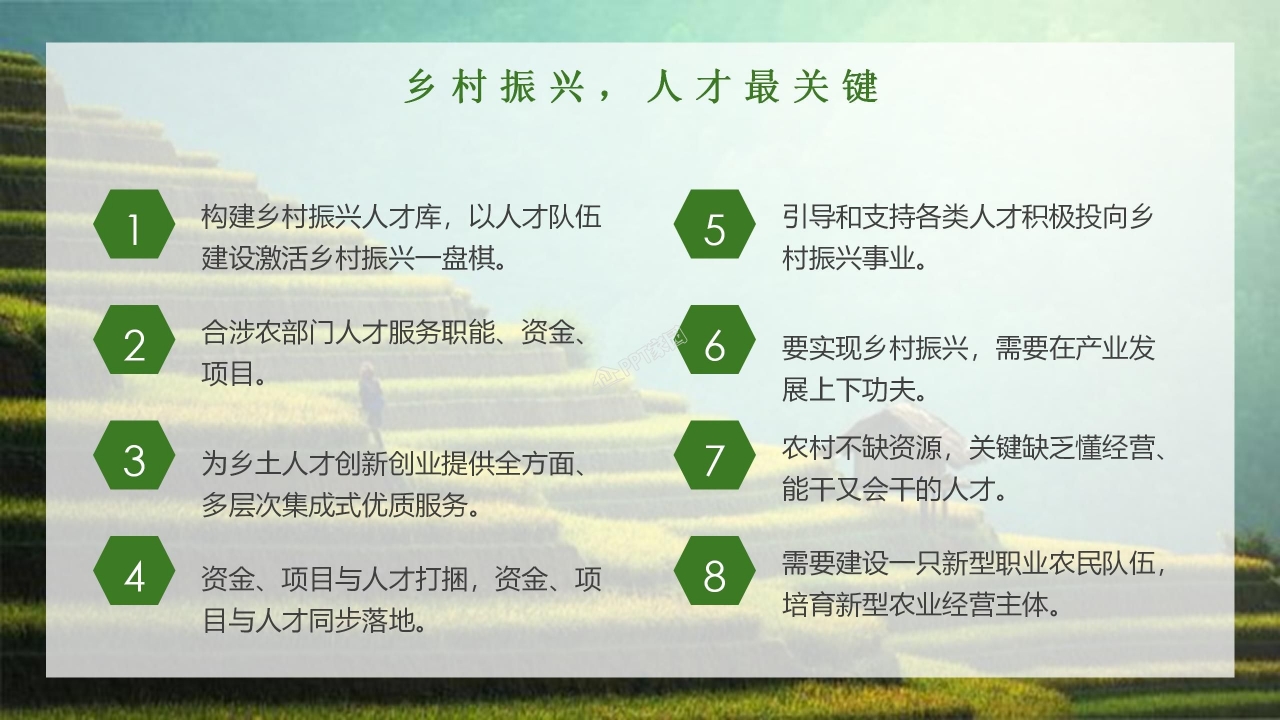 美丽乡村建设乡村振兴战略规划ppt模板