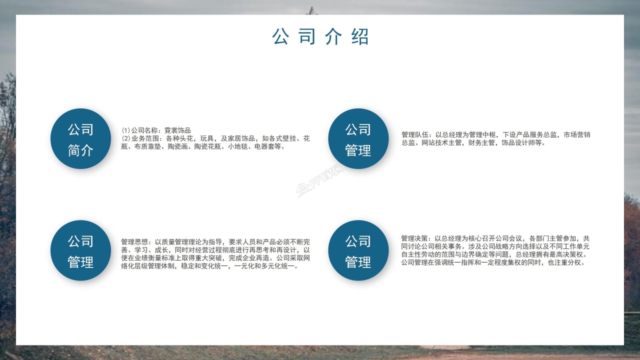 大学生互联网创业大赛公司介绍市场营销ppt模板