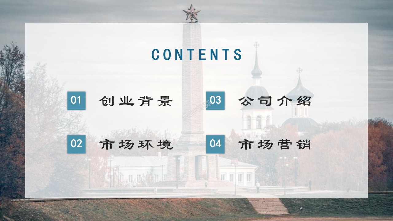 大学生互联网创业大赛公司介绍市场营销ppt模板