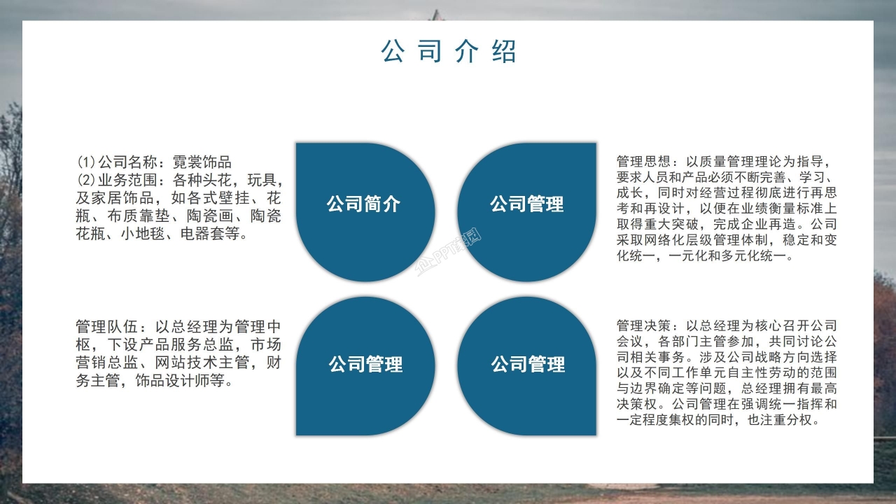 大学生互联网创业大赛公司介绍市场营销ppt模板