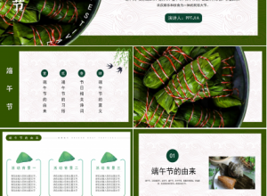 端午节教育主题班会ppt模板下载推荐