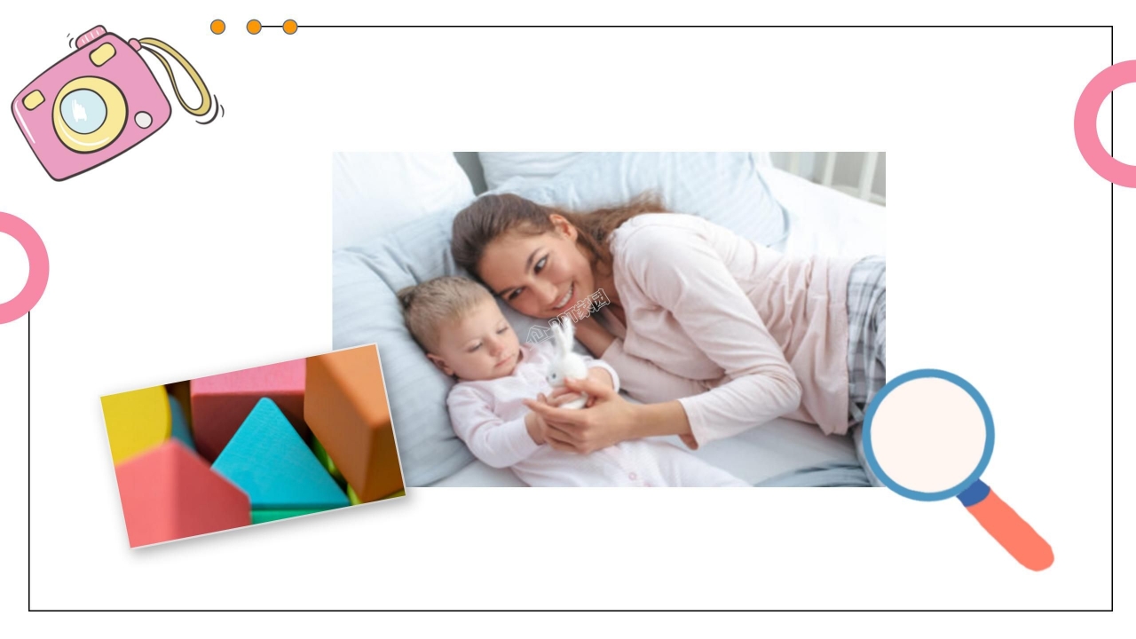 卡通六年级成长纪念册ppt模板