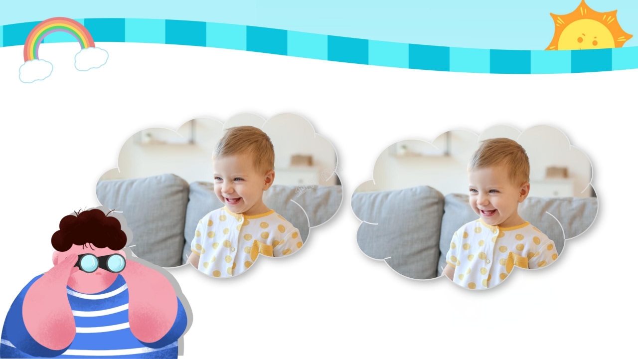 儿童成长记录册ppt模板