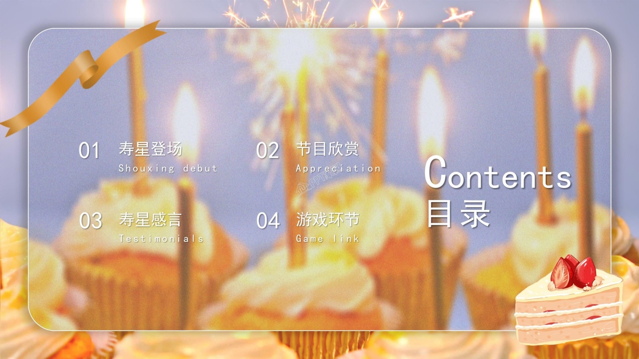 企业动态员工生日会ppt