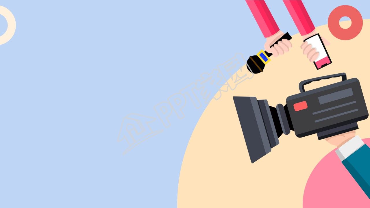 简约新媒体运营方案ppt背景图片