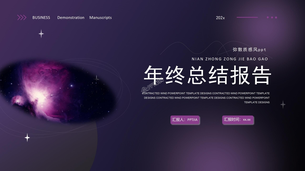 商务年终总结ppt模板