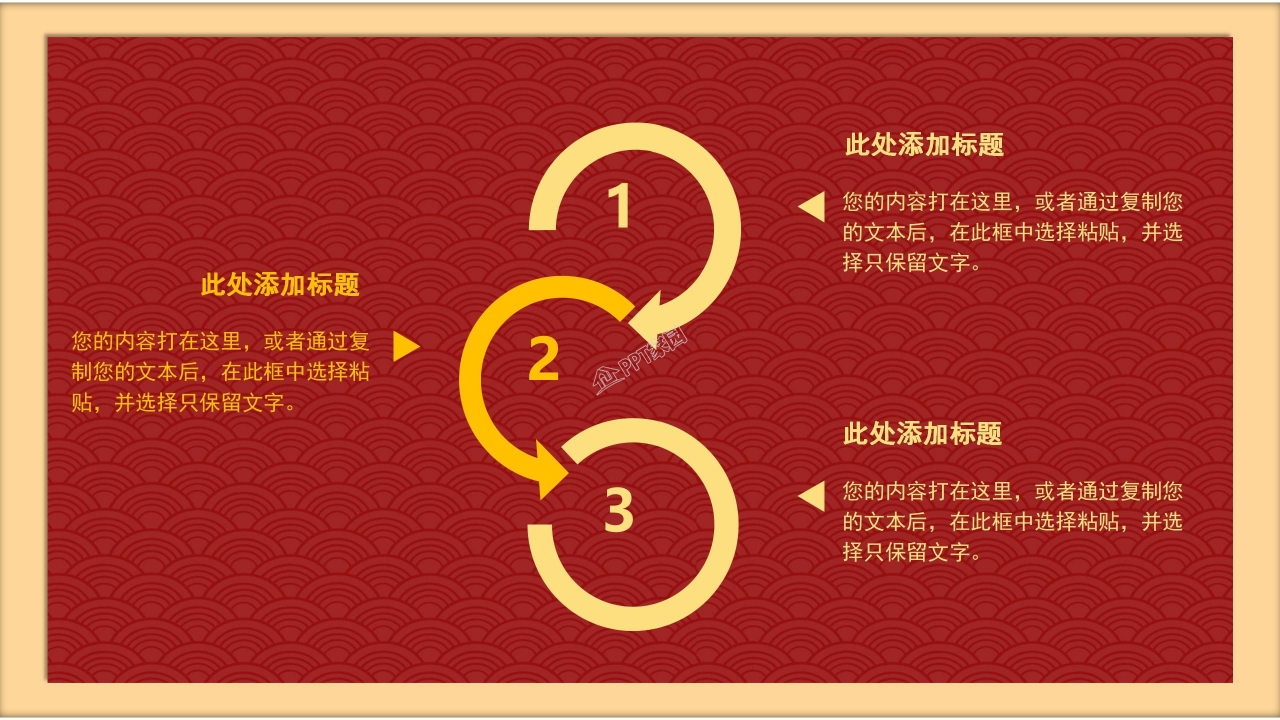 喜庆红色国庆节PPT模版