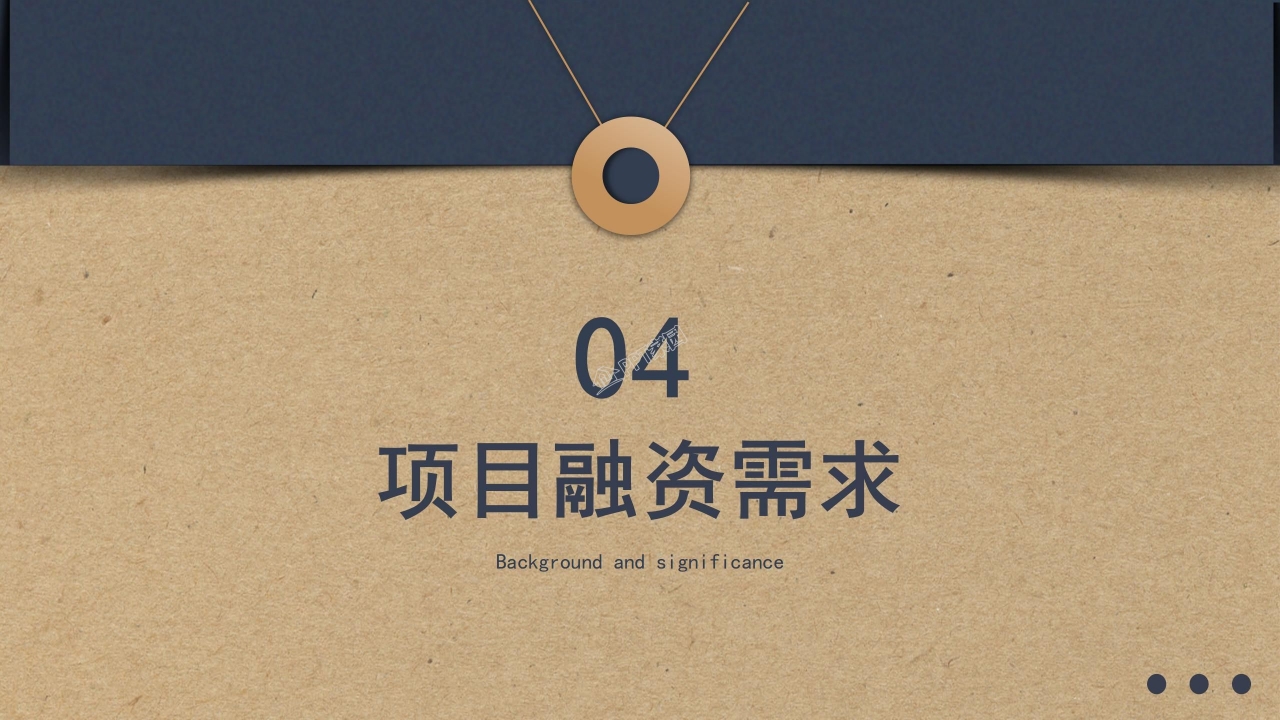 简约风运营部工作规划项目融资市场分析ppt模板