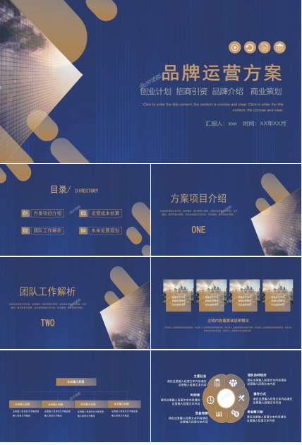 品牌运营推广方案ppt模板